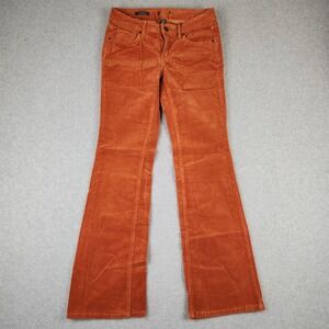 Wild Fable Burnt Orange Corduroy Low Rise Flare Pants Sz 2 Retro Boho 70s Style